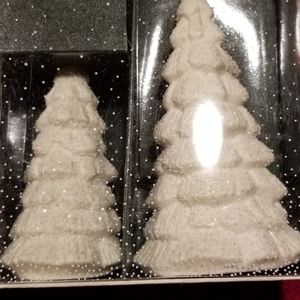 56 set of two Snowbabies Frosty Trees original box